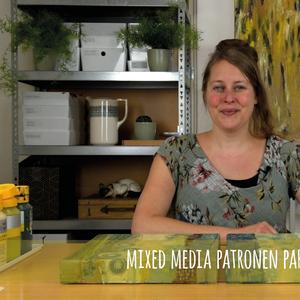 Schildercursus online - patronenparadijs- mixed media technieken