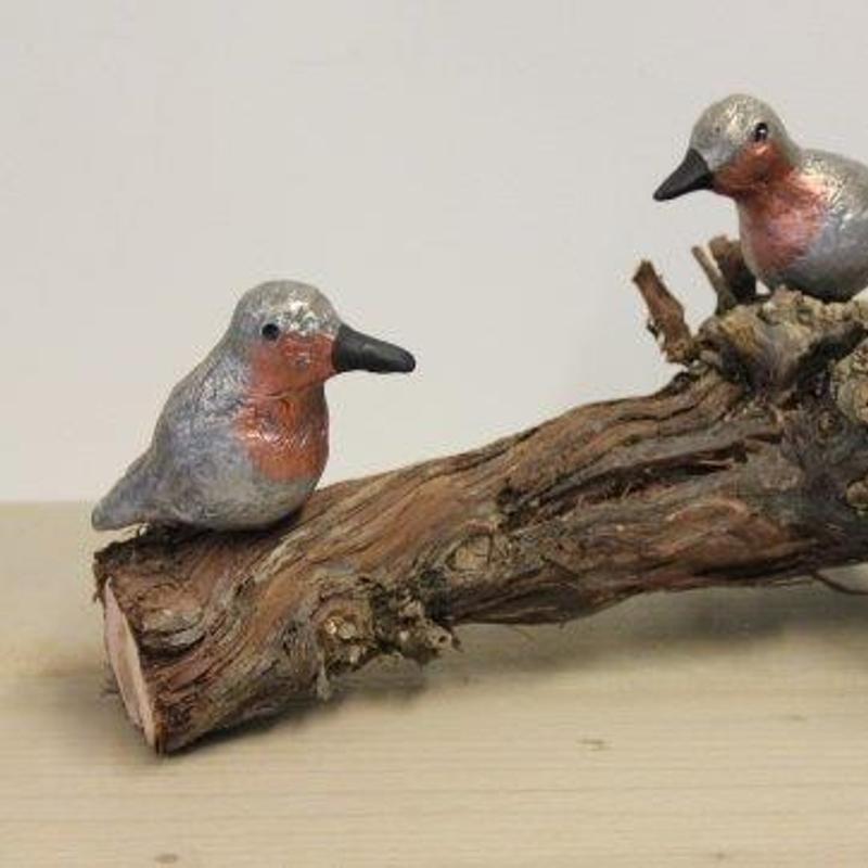 Maak met powertex drie vogels op een tak — foto 2