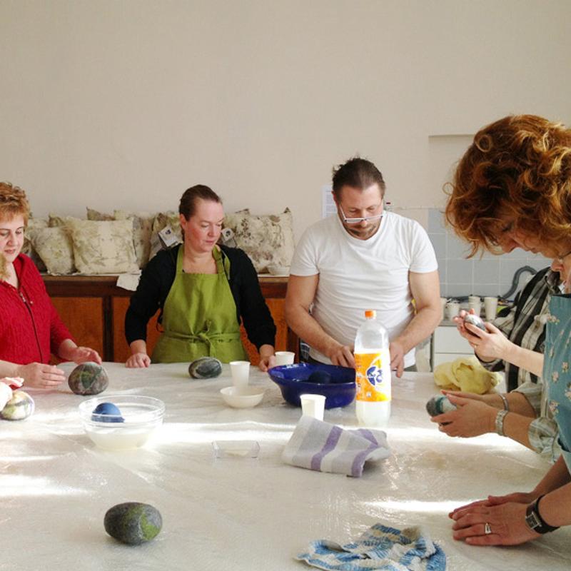 Workshop kei maken van vilt — foto 2